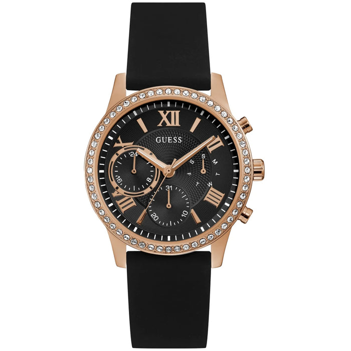 Guess Men's Classic Black Dial Watch - U1135L4