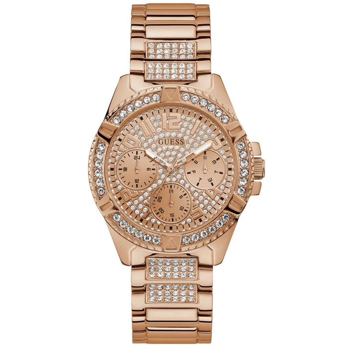 Guess Men's Classic Rose gold Dial Watch - U1156L3