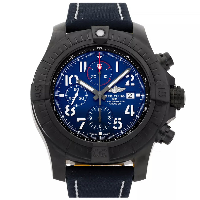 Breitling Men's Super Avenger Night Mission Blue Dial Watch - V13375101C1X2