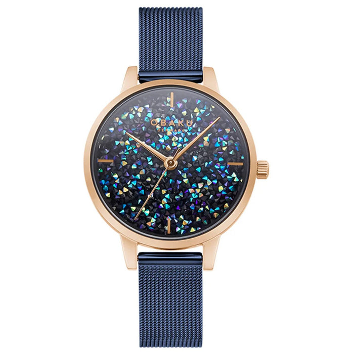 Obaku Women's Orion Blue Dial Watch - V250LXVLML
