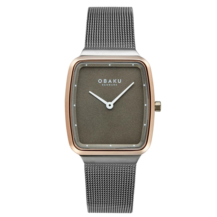 Obaku Women's Tern Lille Grey Dial Watch - V267LXPUMU