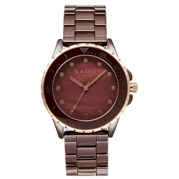 Obaku Women's Urt Lille Rose gold Dial Watch - V279LXXNCN