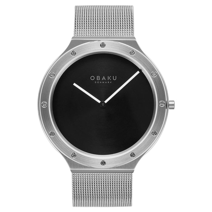 Obaku Men's Onyx Black Dial Watch - V285GXCBMC