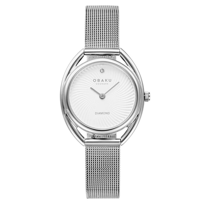 Obaku Women's Juvel White Dial Watch - V286LXCIMC