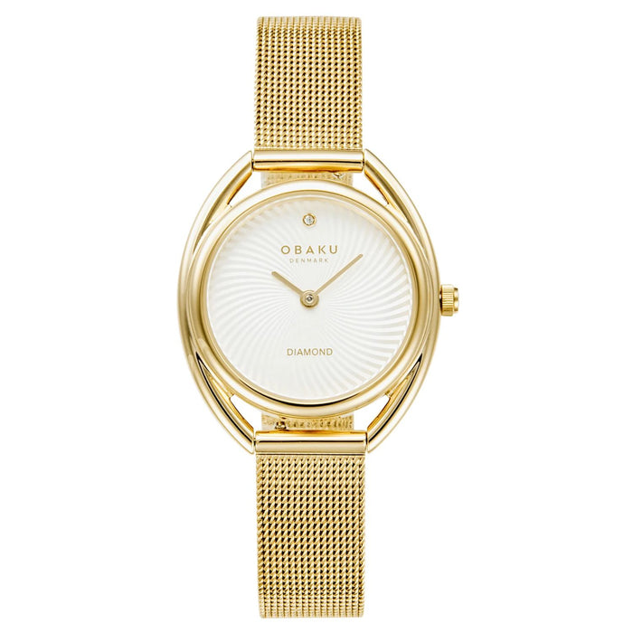 Obaku Women's Juvel White Dial Watch - V286LXGIMG