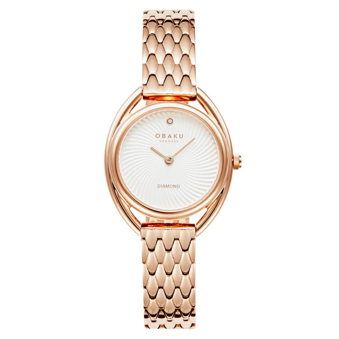 Obaku Women's Juvel White Dial Watch - V286LXVISV