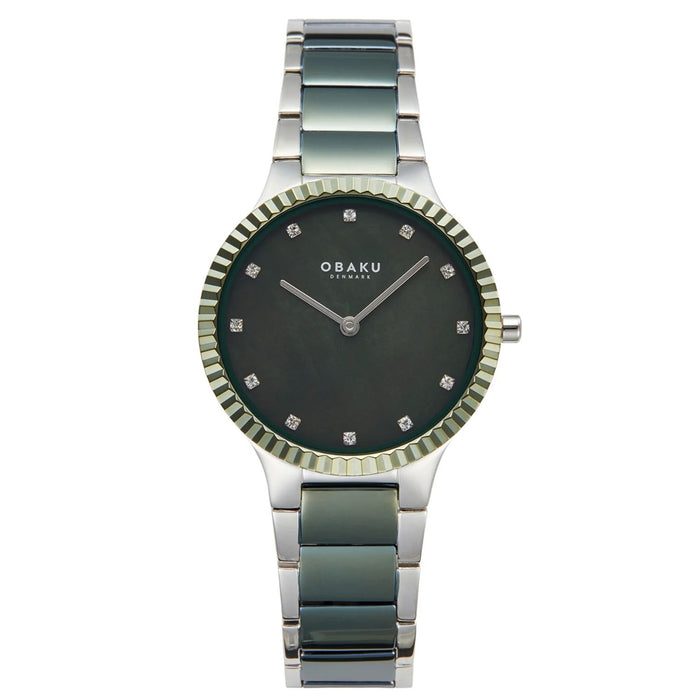 Obaku Women's Linje Black Dial Watch - V292LXOESS