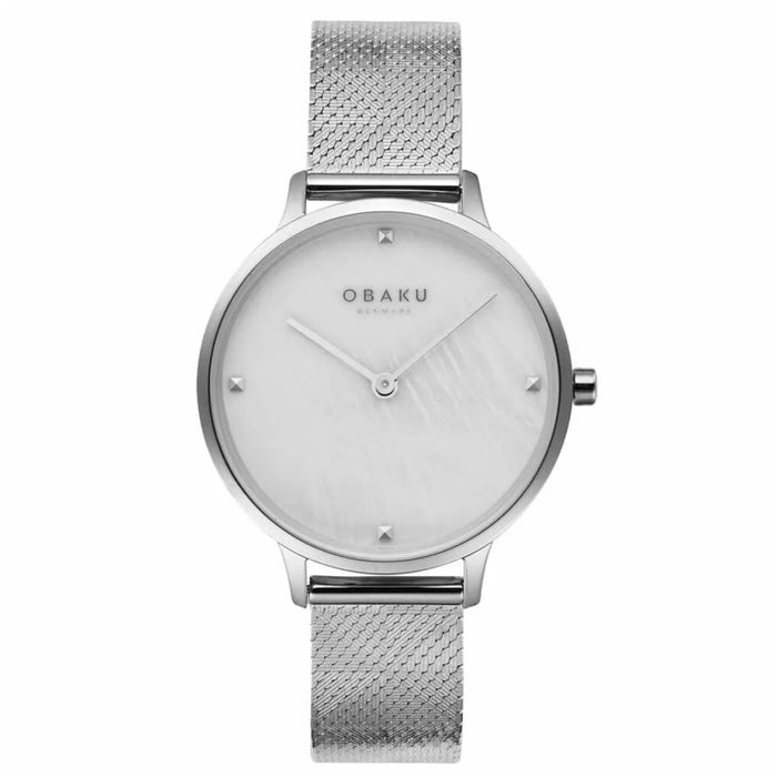 Obaku Women's Figen Mother of pearl Dial Watch - V295LXCWHC
