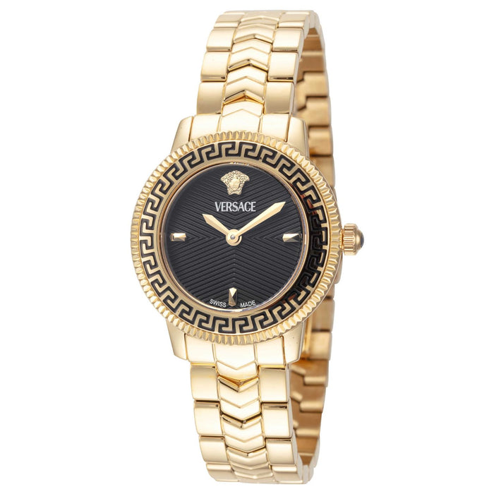 Versace Women's V-Icon Black Dial Watch - VEUCA0824