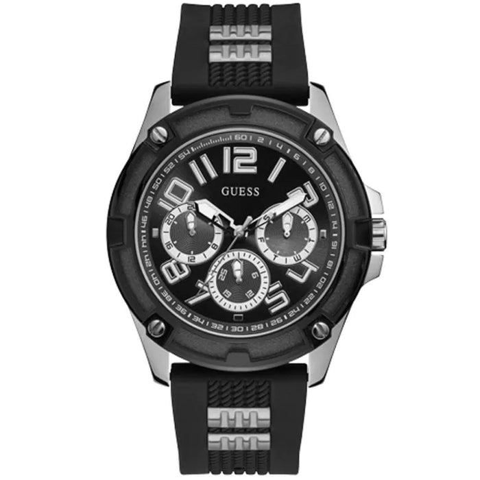 Guess Men's Delta Black Dial Watch - W0051G1
