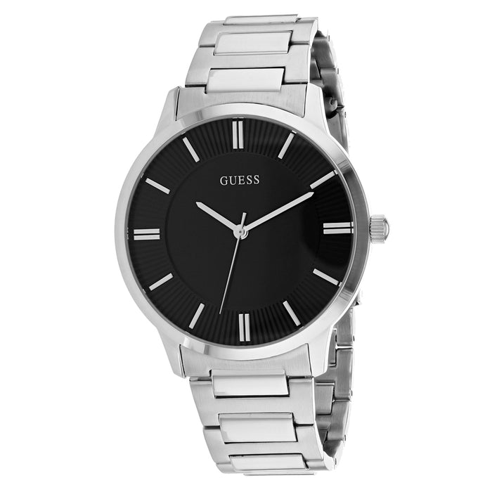 Guess Men's Classic Black Dial Watch - W0990G1