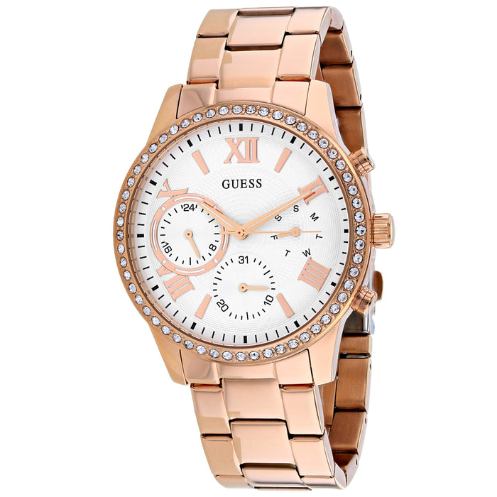 Guess Women's Solar Silver Dial Watch - W1069L3