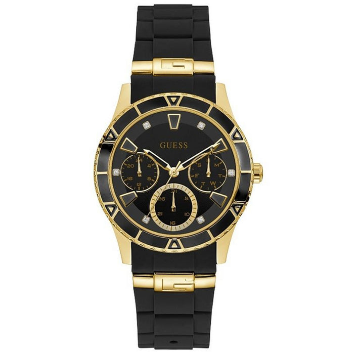 Guess Men's Valencia Black Dial Watch - W1157L1