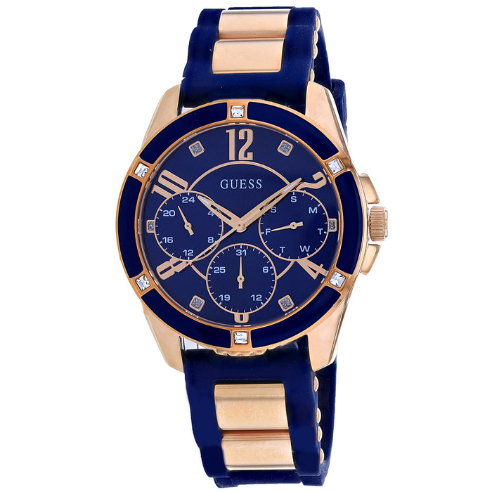 Guess Women's Classic Blue Dial Watch - W1234L4