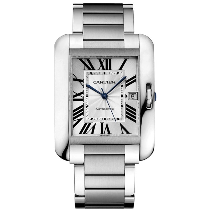 Cartier Men's Tank Anglaise Silver Dial Watch - W5310008
