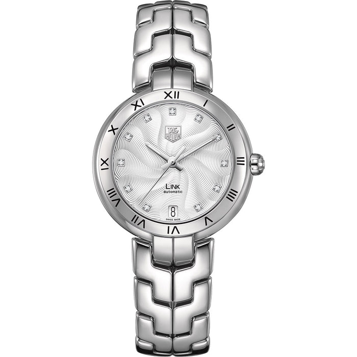 Tag Heuer Women's Link White MOP Dial Watch - WAT2311.BA0956