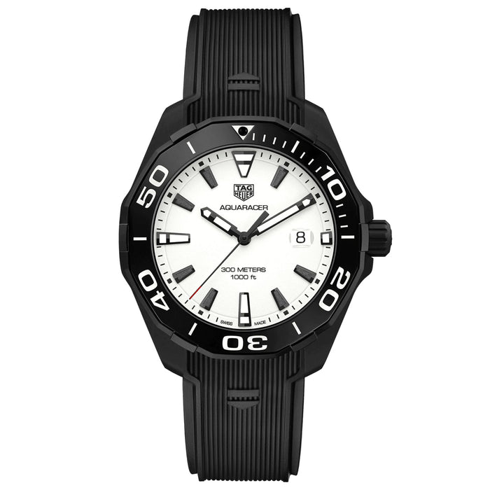 Tag Heuer Men's Aquaracer White Dial Watch - WAY108A.FT6141