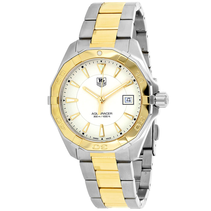Tag Heuer Men's Aquaracer Off-White Dial Watch - WAY1120.BB0930