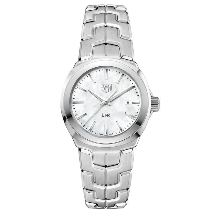 Tag Heuer Women's Link White MOP Dial Watch - WBC1310.BA0600