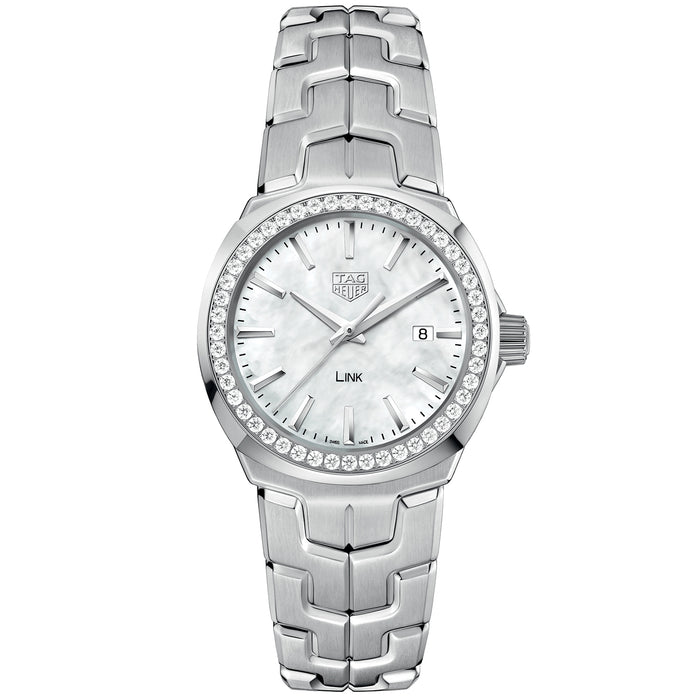 Tag Heuer Women's Link Mother of Pearl Dial Watch - WBC1314.BA0600