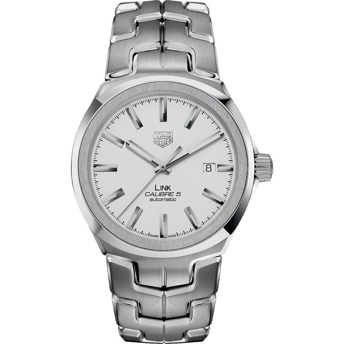 Tag Heuer Men's Link White Dial Watch - WBC2111.BA0603