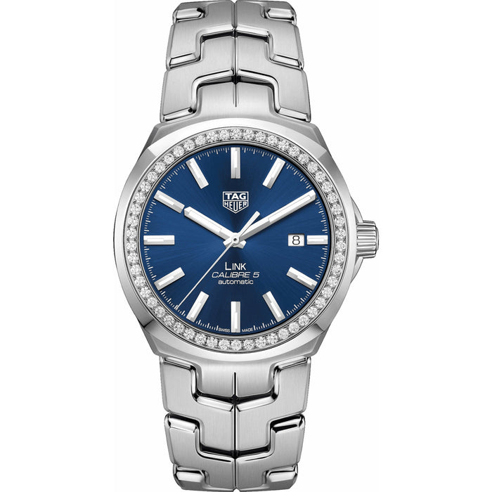 Tag Heuer Men's Link Blue Dial Watch - WBC2113.BA0603