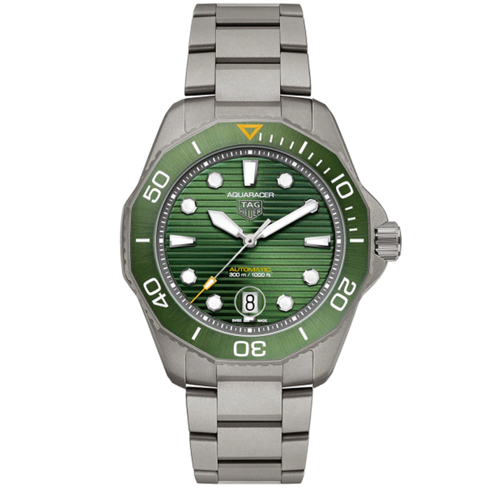 Tag Heuer Men's Aquaracer Green Dial Watch - WBP208B.BF0631