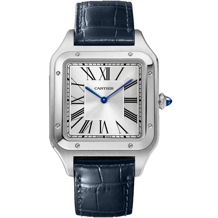 Cartier Men's Santos Silver Dial Watch - WSSA0032