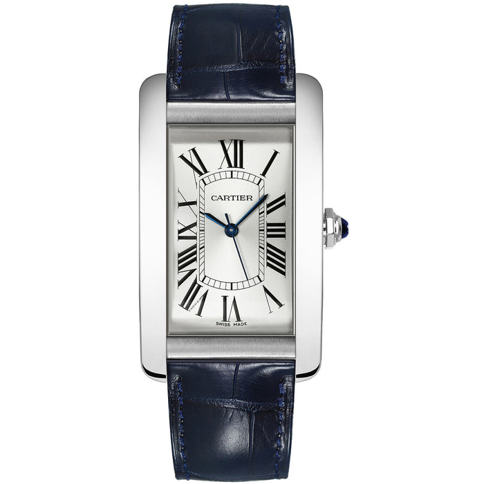 Cartier Men's Tank Am�ricaine Silver Dial Watch - WSTA0018