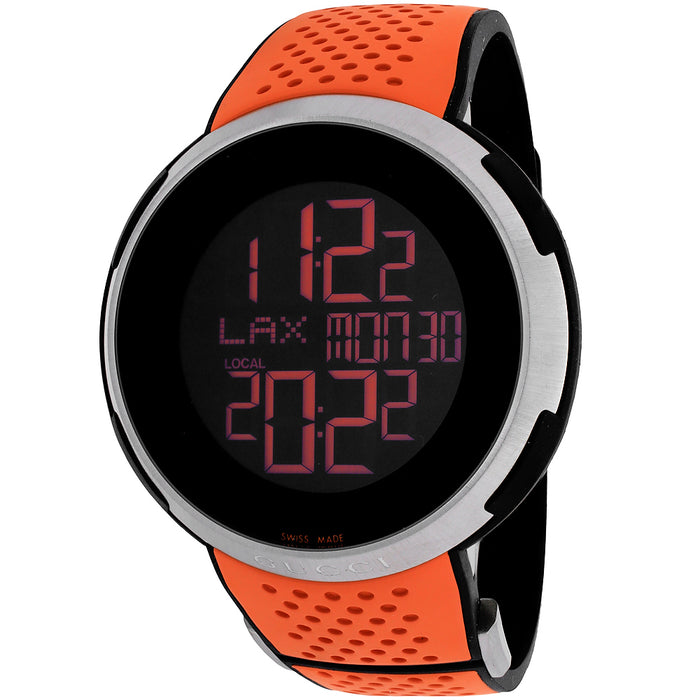 Gucci Men's I-Gucci Black Dial Watch - YA114104