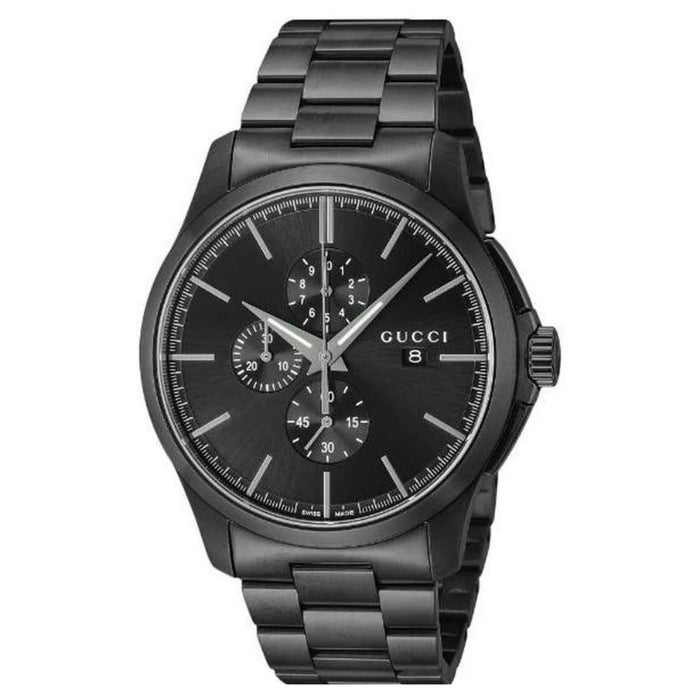Gucci Men's Timeless Black Dial Watch - YA126274