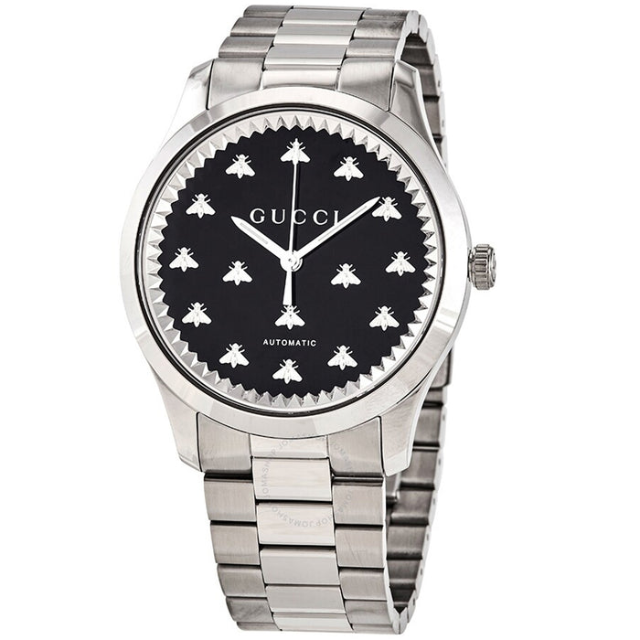 Gucci Men's G-Timeless Black Dial Watch - YA126283