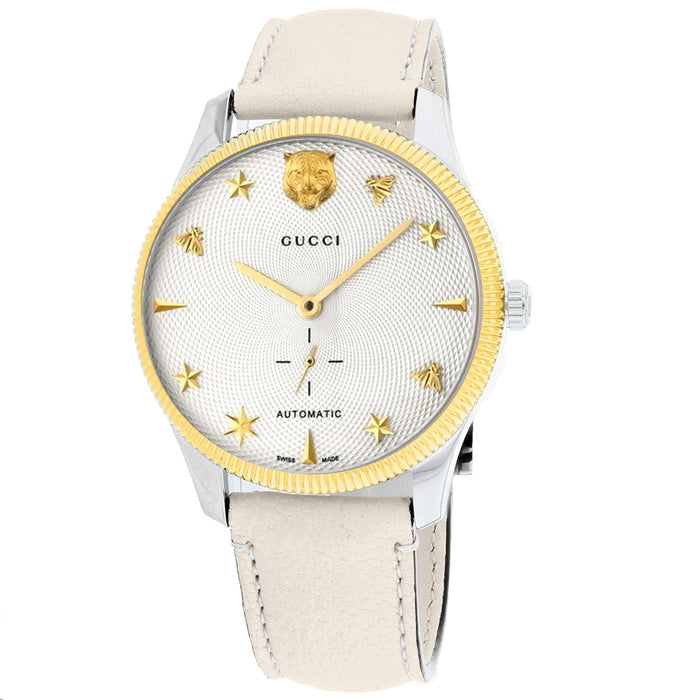 Gucci Men's Timeless Black Dial Watch - YA126348