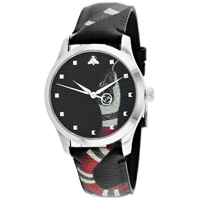 Gucci Women's Le Marche Des Merveilles Black Dial Watch - YA1264007