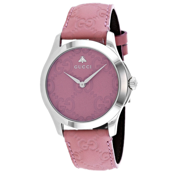 Gucci Women's G-Timeless Pink Dial Watch - YA1264030