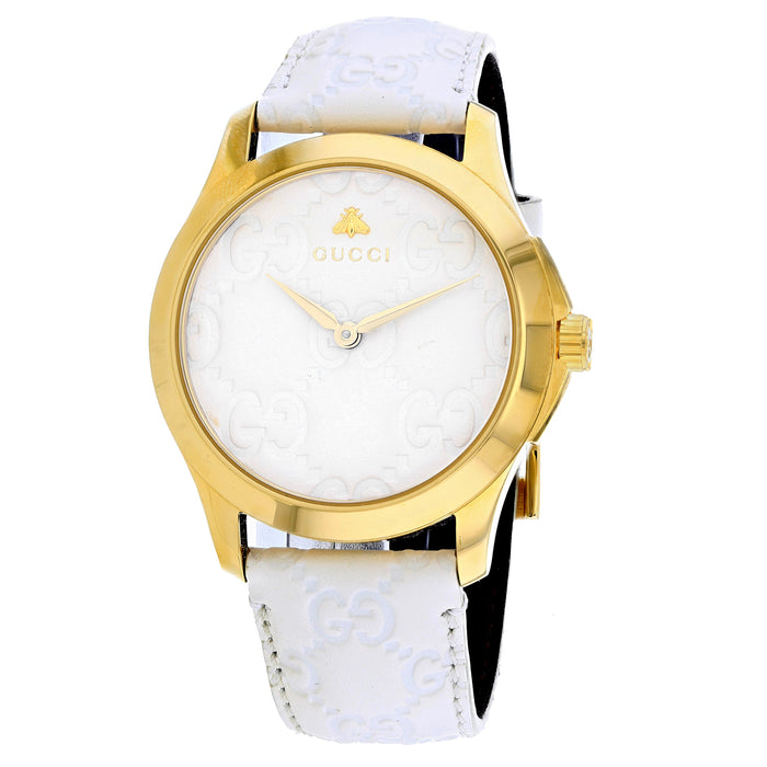 Gucci Women's Timeless White Dial Watch - YA1264033