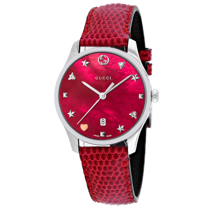 Gucci Women's G-Timeless Red Watch - YA1264041