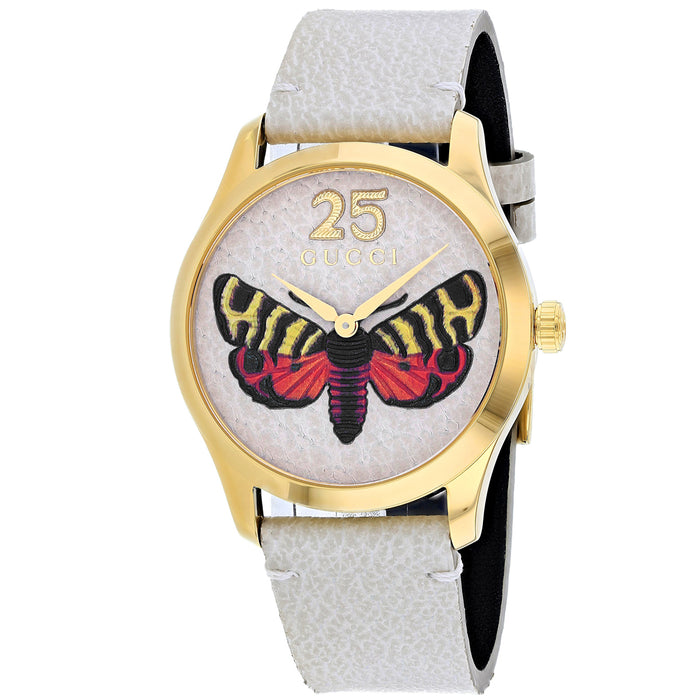Gucci Women's G-Timeless Beige Dial Watch - YA1264062A