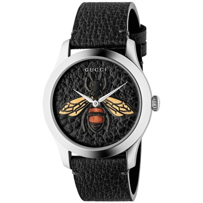 Gucci Women's G-Timeless Black Dial Watch - YA1264067