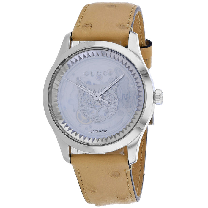 Gucci Women's G-Timeless Automatic Silver Dial Watch - YA1264112