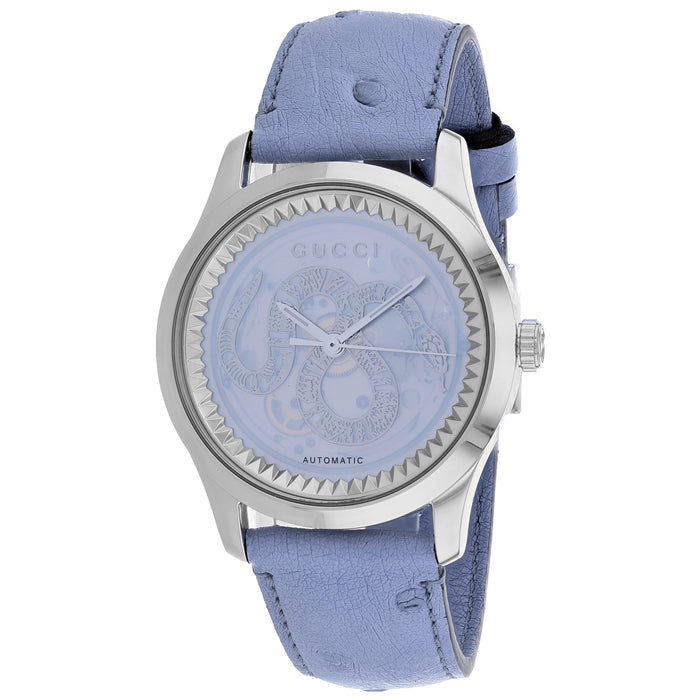 Gucci Women's G-Timeless Automatic Blue Dial Watch - YA1264113