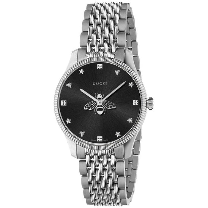 Gucci Women's G-Timeless Black Dial Watch - YA1264154