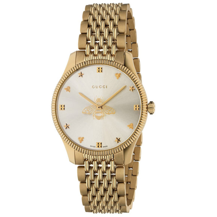Gucci Women's G-Timeless Silver Dial Watch - YA1264155