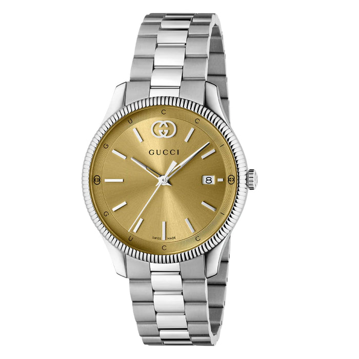 Gucci Women's Classic Gold Dial Watch - YA1264234
