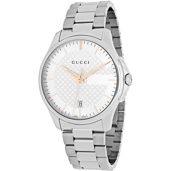 Gucci Men's G-Timeless Silver Dial Watch - YA126442