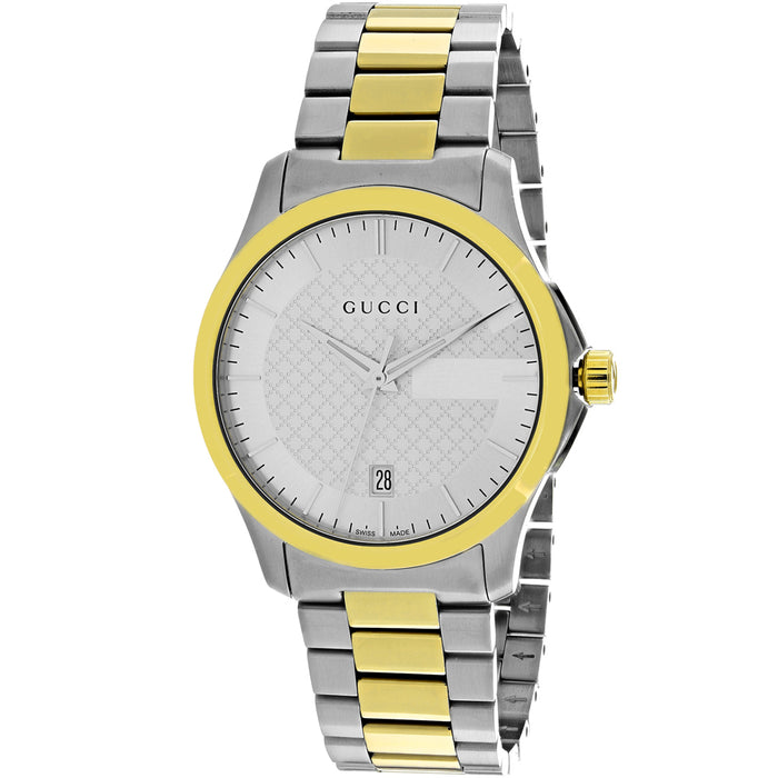 Gucci Men's G-Timeless Silver Dial Watch - YA126450