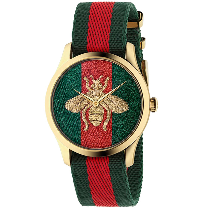 Gucci Men's Sherry Line Bee Multi-color Dial Watch - YA126487B