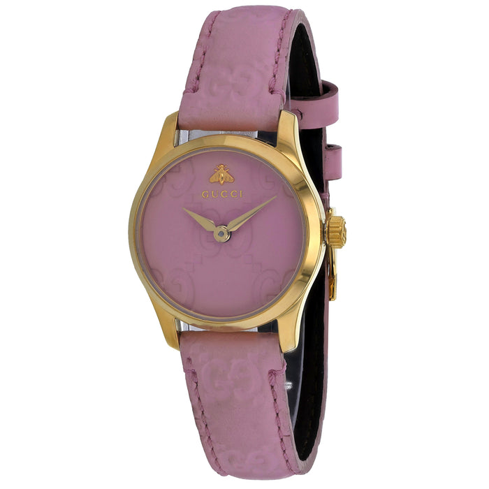 Gucci Women's G-Timeless Pink Dial Watch - YA1265005