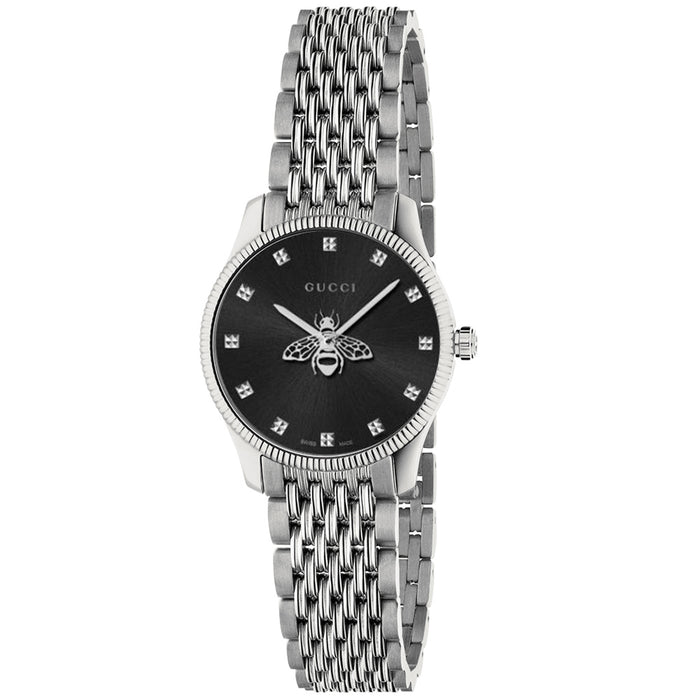 Gucci Women's G-Timeless Bee Black Dial Watch - YA1265020