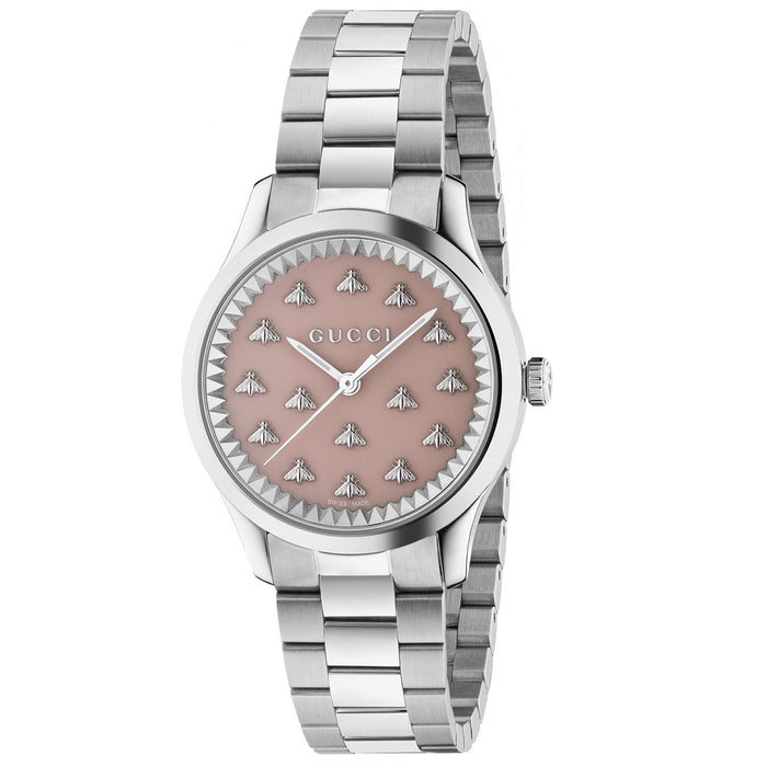Gucci Women's G-Timeless Pink Dial Watch - YA1265033